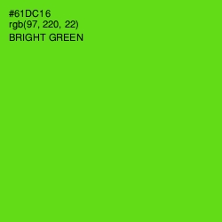 #61DC16 - Bright Green Color Image