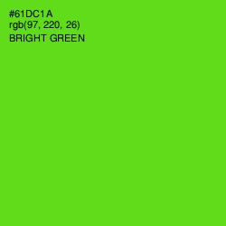 #61DC1A - Bright Green Color Image