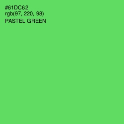 #61DC62 - Pastel Green Color Image