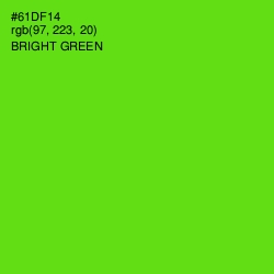 #61DF14 - Bright Green Color Image