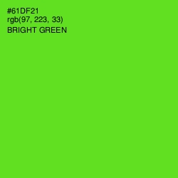 #61DF21 - Bright Green Color Image