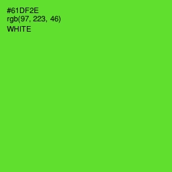 #61DF2E - Bright Green Color Image