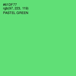 #61DF77 - Pastel Green Color Image