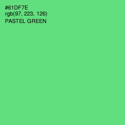 #61DF7E - Pastel Green Color Image
