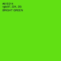 #61E014 - Bright Green Color Image