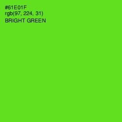 #61E01F - Bright Green Color Image