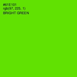 #61E101 - Bright Green Color Image