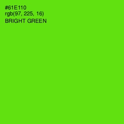 #61E110 - Bright Green Color Image