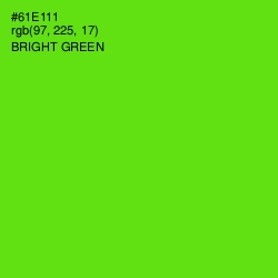 #61E111 - Bright Green Color Image