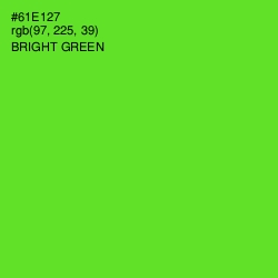 #61E127 - Bright Green Color Image