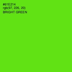 #61E214 - Bright Green Color Image