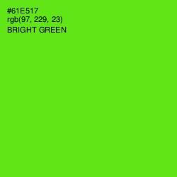 #61E517 - Bright Green Color Image