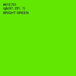 #61E701 - Bright Green Color Image