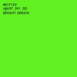 #61F120 - Bright Green Color Image