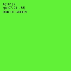 #61F137 - Bright Green Color Image