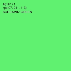 #61F171 - Screamin' Green Color Image