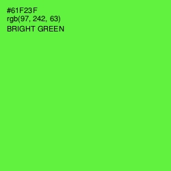 #61F23F - Bright Green Color Image