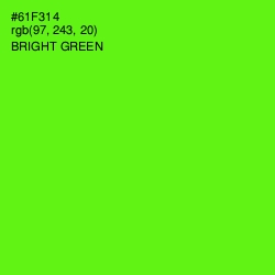 #61F314 - Bright Green Color Image