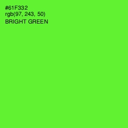 #61F332 - Bright Green Color Image