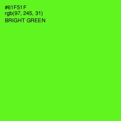 #61F51F - Bright Green Color Image