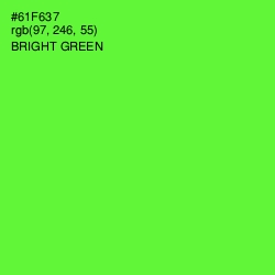 #61F637 - Bright Green Color Image