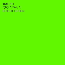 #61F701 - Bright Green Color Image