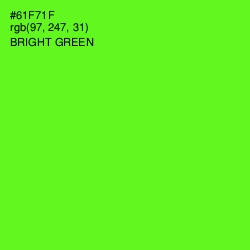 #61F71F - Bright Green Color Image