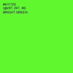 #61F72E - Bright Green Color Image