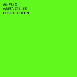#61F81D - Bright Green Color Image