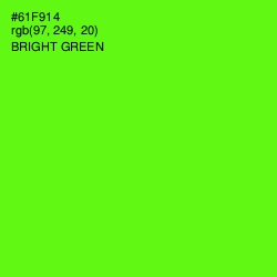 #61F914 - Bright Green Color Image