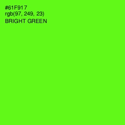 #61F917 - Bright Green Color Image