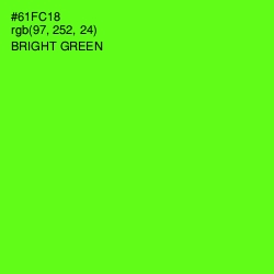 #61FC18 - Bright Green Color Image