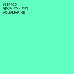 #61FFC0 - Aquamarine Color Image