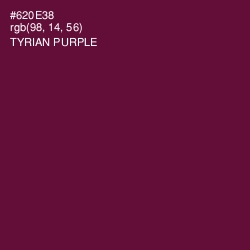 #620E38 - Tyrian Purple Color Image