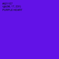 #6211E7 - Purple Heart Color Image