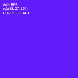 #621BFB - Purple Heart Color Image