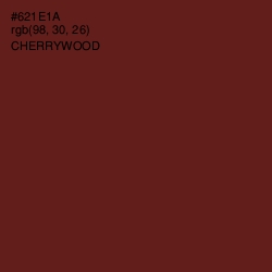 #621E1A - Cherrywood Color Image