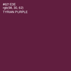 #621E3E - Tyrian Purple Color Image