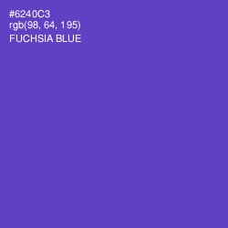 #6240C3 - Fuchsia Blue Color Image