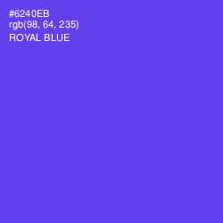 #6240EB - Royal Blue Color Image