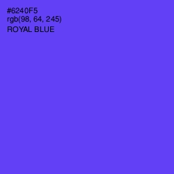 #6240F5 - Royal Blue Color Image