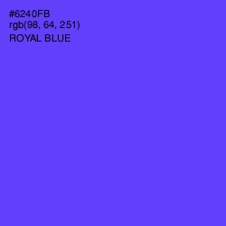 #6240FB - Royal Blue Color Image