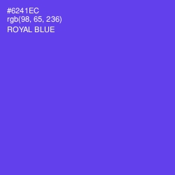 #6241EC - Royal Blue Color Image