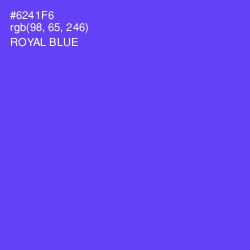 #6241F6 - Royal Blue Color Image