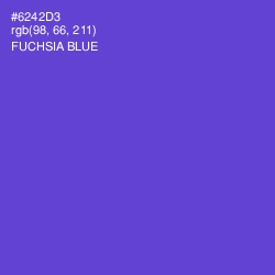 #6242D3 - Fuchsia Blue Color Image