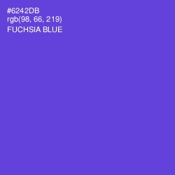 #6242DB - Fuchsia Blue Color Image