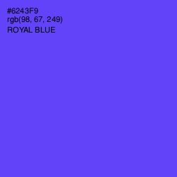 #6243F9 - Royal Blue Color Image