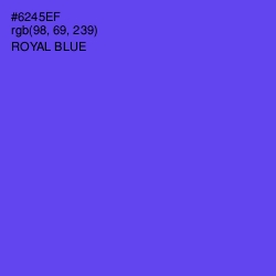 #6245EF - Royal Blue Color Image
