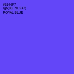 #6246F7 - Royal Blue Color Image