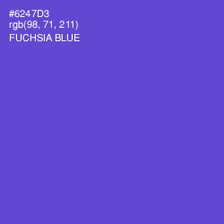 #6247D3 - Fuchsia Blue Color Image